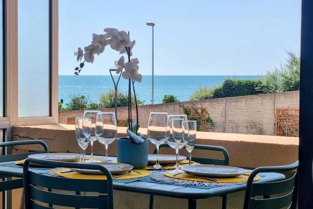 Le Marty 7 Vue Mer Centre Terrasse Garage Piscine Climatisation Сет Екстериор снимка
